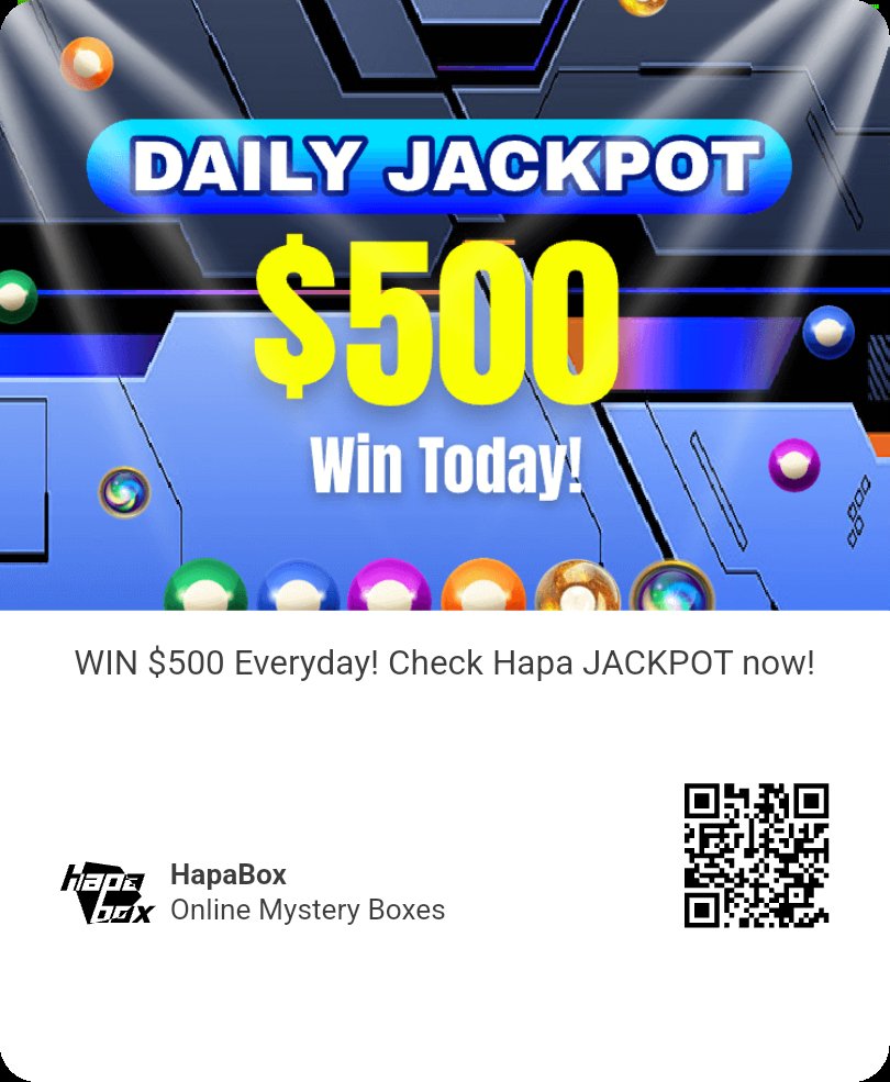 Kai1abytes's tweet photo. Open Mystery Box Online - HapaBox
https://t.co/M3Vyo8pkcL https://t.co/04NoQlkEXH