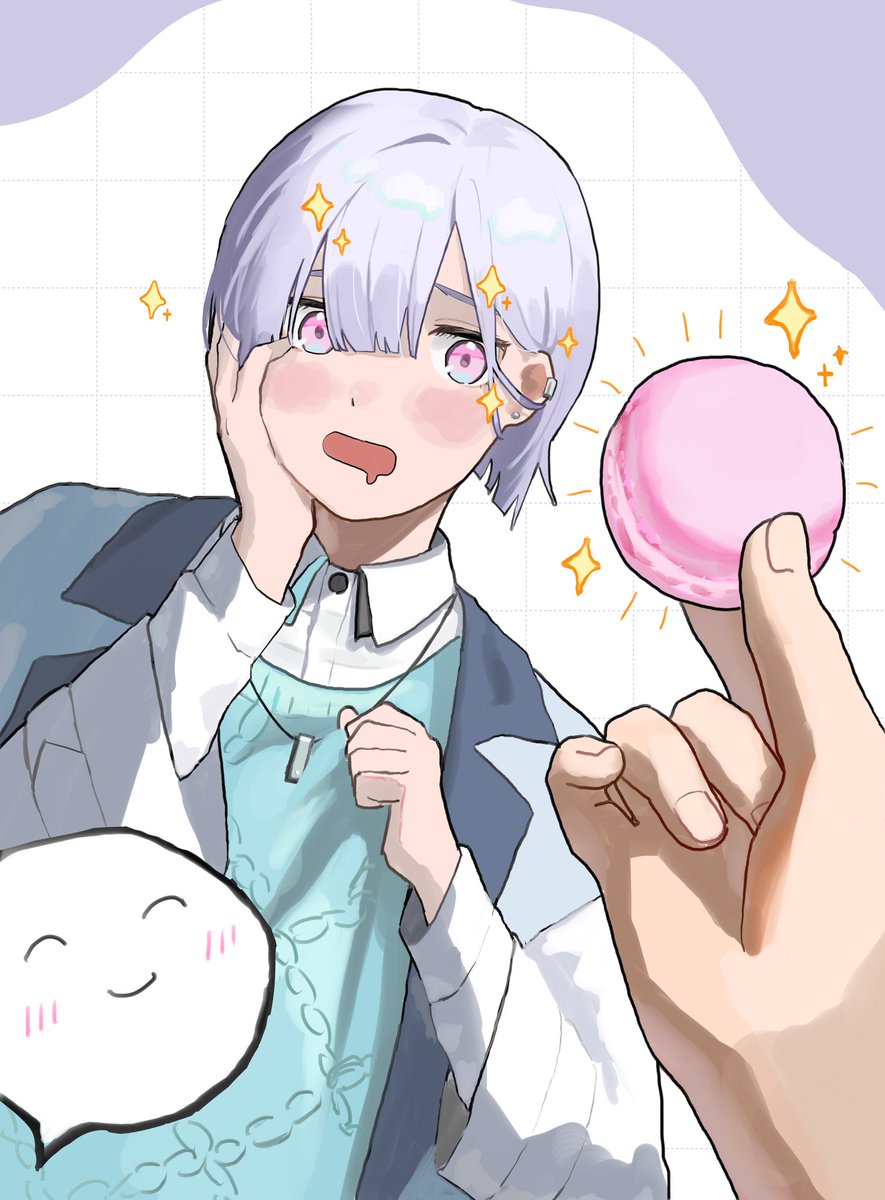 #シロ展示館
いすみゃ！マカロンあげる❣️