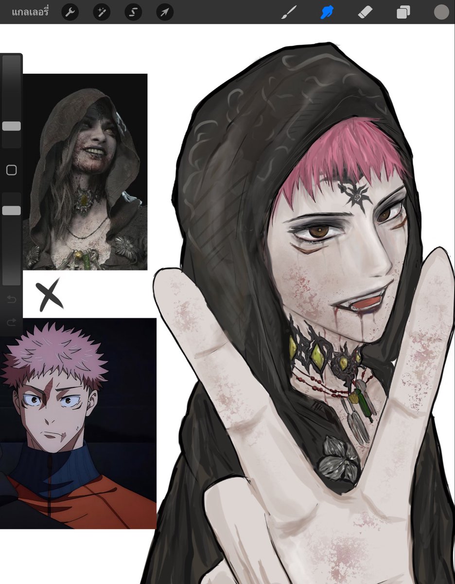 resident village x Yuji  มาจากเบส… แล้วช่วงนี้กลับมาดูเกมนี้พอดี ชอบพี่คนสวย