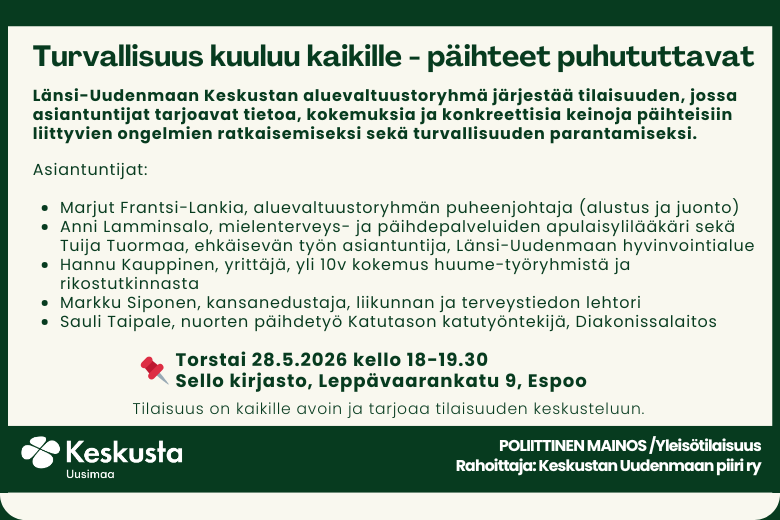Uudenmaan Keskusta tweet media