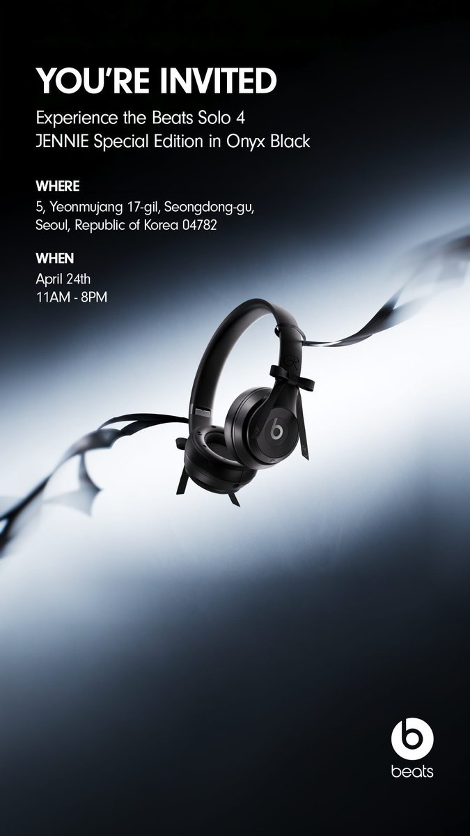 Jennie X Beats Popup Event Beats Solo 4: JENNIE Special Edition