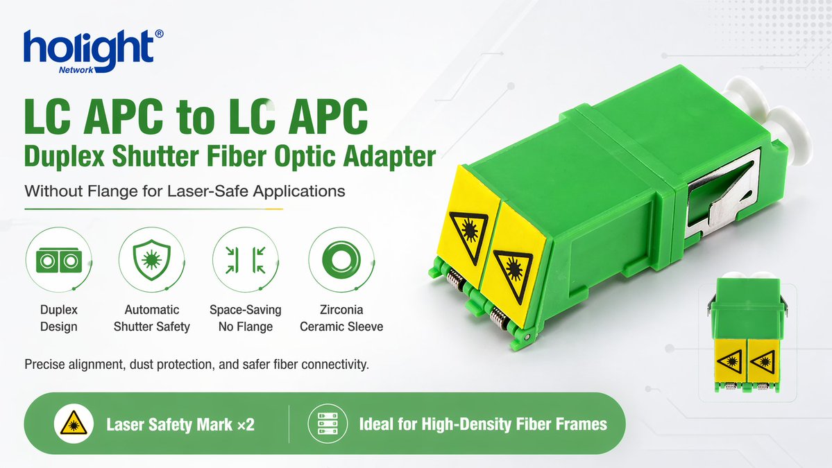 Crystal970225's tweet image. LC APC Duplex Shutter Adapter

🌐 holightoptic.com/fiber-optic-pr…

#FiberOptic #LCAdapter #ShutterAdapter #FiberAdapter #LCAPC #FTTH #Telecom #OpticalFiber #FiberNetwork #DataCenter #FiberCable #NetworkInfrastructure #FiberInstallation #FiberEngineer #Broadband #FiberAccessories