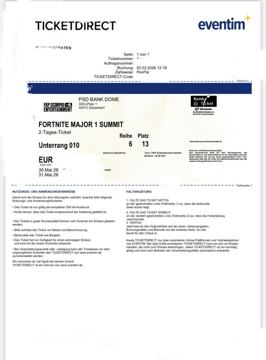 ZtryFN's tweet image. J’ai cacher les principales info mais voici la place venez en dm si vous la voulez je peut vous arrangez ( vous êtes bien placer devant les joueurs ) #fortnitemajor1 #slywin #m8win #hvkwin