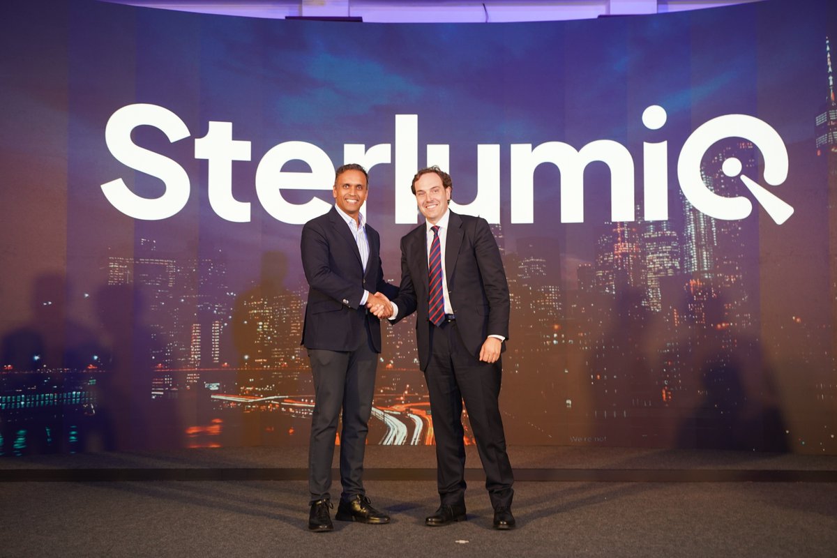 SterlitElectric's tweet photo. Two pioneers. One shared ambition. 
Sterlite Electric and RDT Lumiker launch Sterlumiq - a JV advancing #cableintelligence with #CAMOS, enabling real-time visibility, early fault detection, and predictive network management.

 Visit https://t.co/XlN7L8MqxL to know more
#Sterlumiq https://t.co/Uh5iC2EoKT
