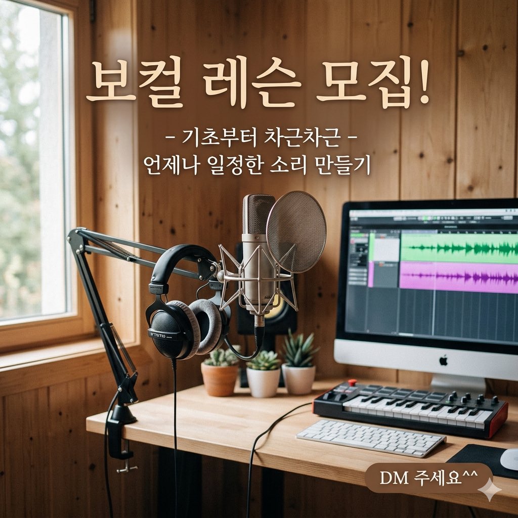 MIRO1126051's tweet photo. 보컬레슨 자리가 남아서 모집합니다 저는 성악을 전공, 지금은 프로듀서 작편곡가로 전향해서 보컬트레이너와 음악제작 활동하고 있습니다 기초부터 차근차근 배우실 분 or 현업에 계신분이 문의주시면 더 좋습니다 컨디션 안타고 좋은 소리를 내는것은 기본기가 90프로 이상입니다 https://t.co/vGg2gwwkNV