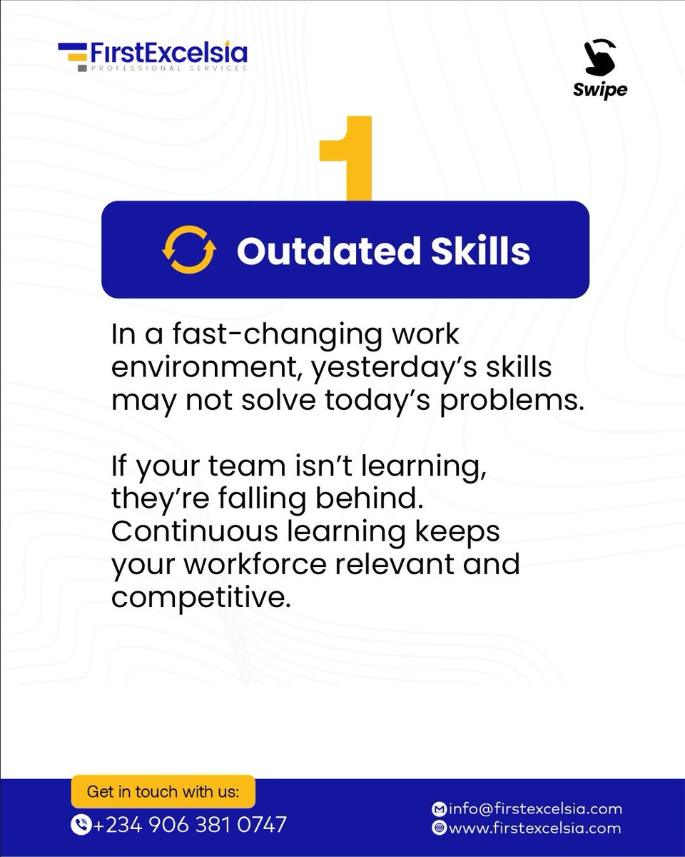 First_Excelsia's tweet photo. Your business can only grow as much as your team does.
If innovation is lacking, engagement is low, or results are declining, the issue may not be effort, it may be a lack of knowledge and development

 Equip your team with the right tools, and watch your organisation transform. https://t.co/FwFPpHw8ef