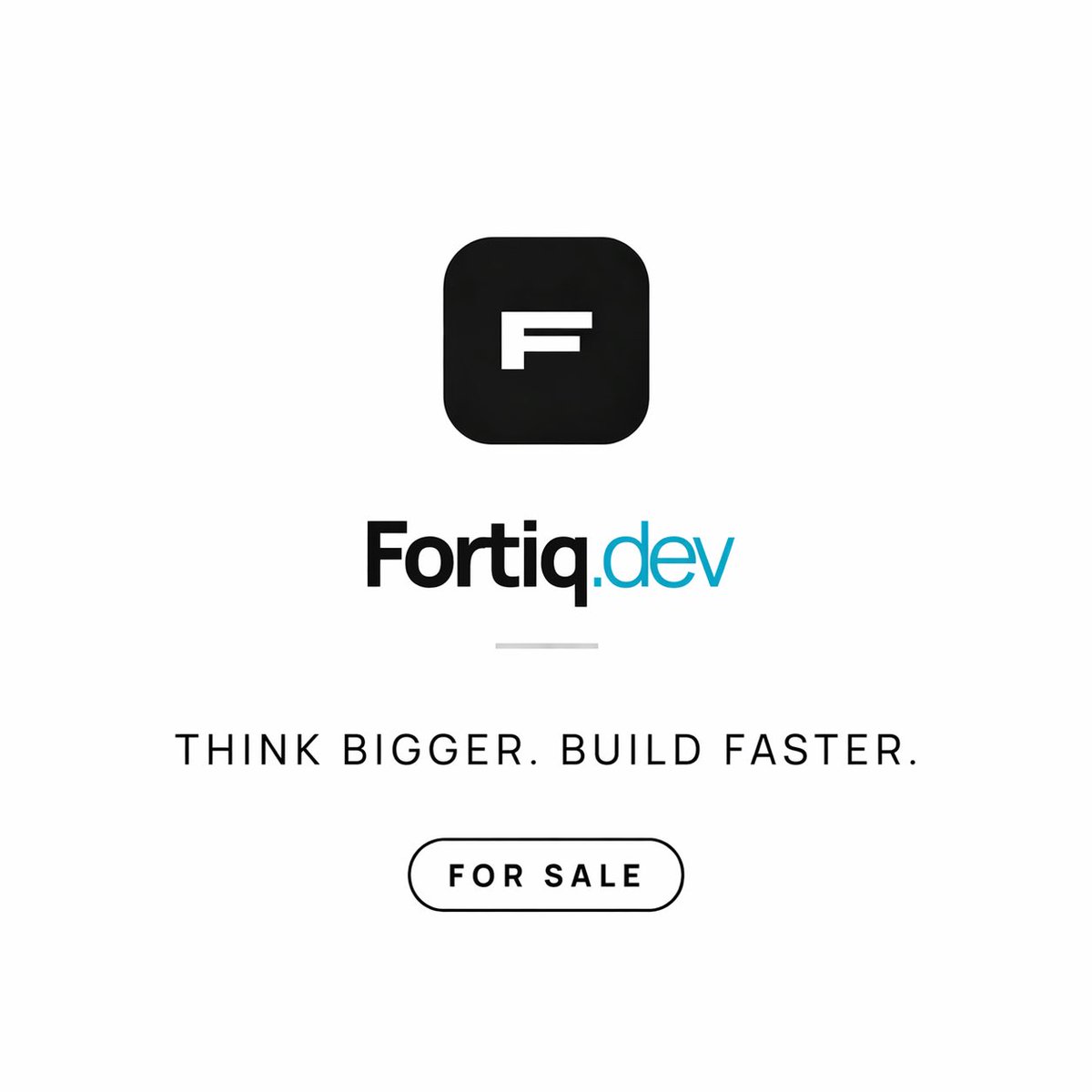 GirishDomains's tweet image. 🚀 Fortiq.dev is for sale!

Rare premium .dev domain built for the next big developer tool, SaaS, or tech brand.

THINK BIGGER. BUILD FASTER.

DM to inquire.

#DomainForSale #DevTools #SaaS