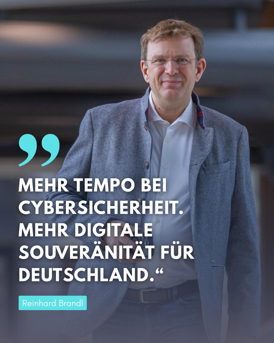 reinhardbrandl's tweet image. Digitale Souveränität gibt’s nicht mit Warteschleife.
Mit dem #Vergabebeschleunigungsgesetz sorgen wir für mehr Tempo, mehr Resilienz und mehr Handlungsfähigkeit bei #Digitalisierung und #Cybersicherheit.
Mehr dazu auf LinkedIn: de.linkedin.com/posts/reinhard…