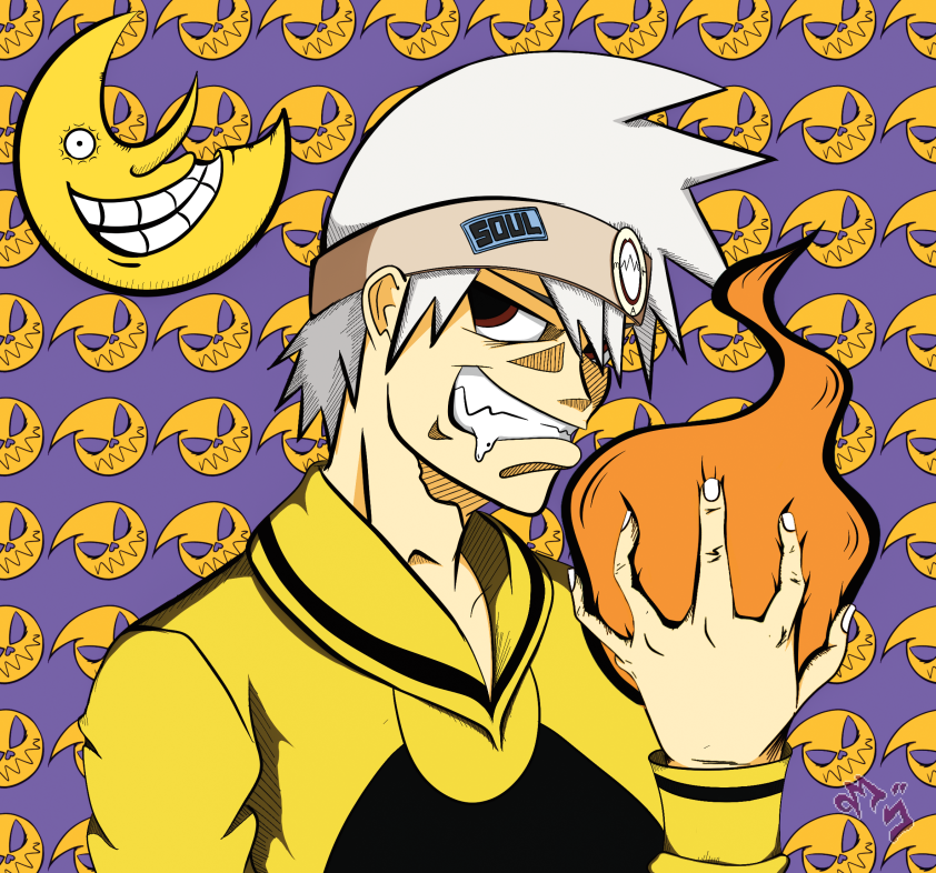 BurnoutMosta's tweet photo. Recent artwork, stepping away from pixel art to learn new skills 
fire force was lit. now lets hope soul eater makes a come back
Soul eater was my favorite anime growing up and it has a special place in me heart.
@Atsushi_Ohkubo is my inspiration 
Soul eater - Soul Evans https://t.co/FwSrHSIMMI