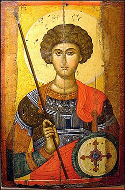 Sant Jordi (grec: Γεώργιος) (Kayseri, 275 - Nicomèdia i Lod, c. 23 d'abril de 303) va ser un militar romà d'origen grec convertit al cristianisme i mort com a màrtir per no voler abjurar de la seva fe.
És venerat en la majoria de confessions cristianes i en l'islam.
FELlÇ DIADA!