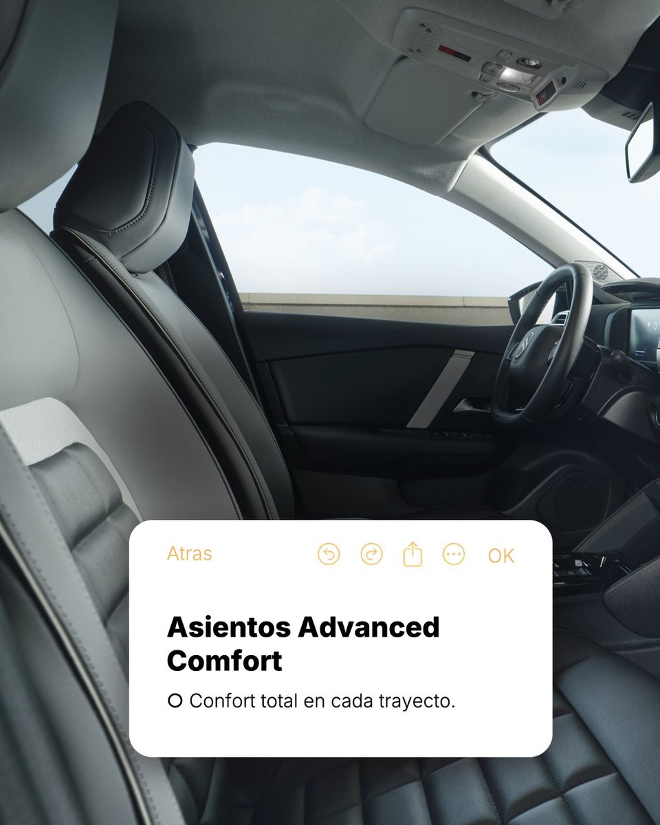 AutosTorrent's tweet photo. El equilibrio perfecto entre eficiencia y comodidad sin complicaciones se encuentra en el #CitroënC4Hibrido⚡

1️⃣Asientos Advanced Comfort
2️⃣Pantalla de 10”
3️⃣Cámara de visión trasera

✅El C4 híbrido es la respuesta para quienes quieren dar el salto a la movilidad eléctrica🚗💫 https://t.co/mOMtorH4U2