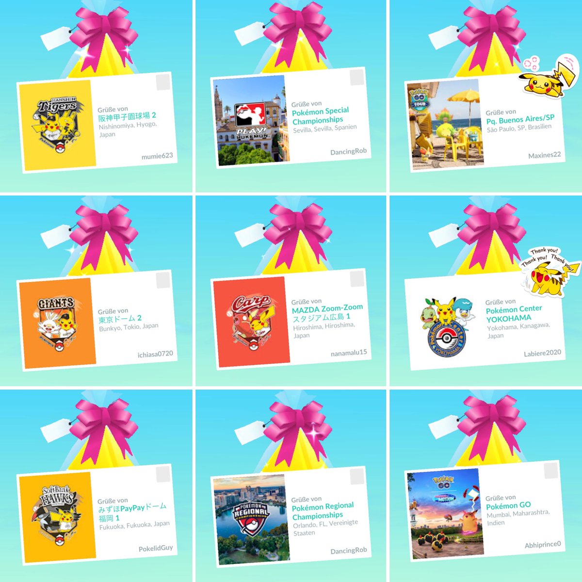 KathaBlueSky's tweet image. Moin Moin ⚓️

🫶🏻🤗🫶🏻🤗🫶🏻🤗🫶🏻🤗🫶🏻🤗🫶🏻

Last Day’s … thank you soooo much #PokemonGOfriends for the PokeLid-Stamps and beautiful Gifts ! I‘am always very happy about that !!!  😍 #PokemonGO