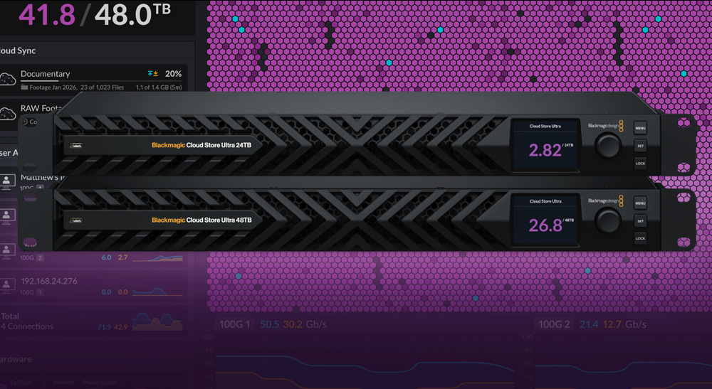 instalia_eu's tweet image. @Blackmagic_News presenta Cloud Store Ultra: hasta 48 TB, doble Ethernet 100G y opción RAID 5 para grabar y editar al mismo tiempo en cine, directo y postproducción. Disponible en junio desde 8.835 $. 
🔗 acortar.link/03oiTM
#BlackmagicDesign #Broadcast #Postproducción