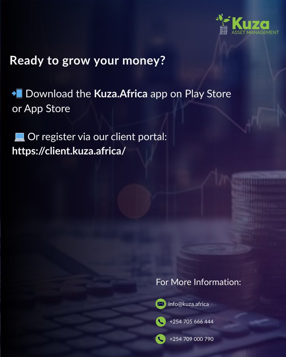 Kuza_Asset's tweet photo. Saving is where discipline starts. Investing is where wealth compounds.

Over 24 months, that difference amounted to KES 379,320—assuming a KES 500,000 investment held over the period.

It was never just about having money.
It was about whether your money was working. https://t.co/rjArTVHxk2