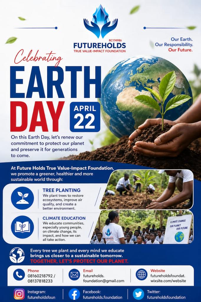 futureholdsfoun's tweet image. Today we celebrate beauty and future of our planet 🌍

Earth gives us everything and every action counts: plant trees, spread awareness, and make sustainable choices daily.

Together, protect our planet. #EarthDay #EnvironmentalSustainability #ClimateAction