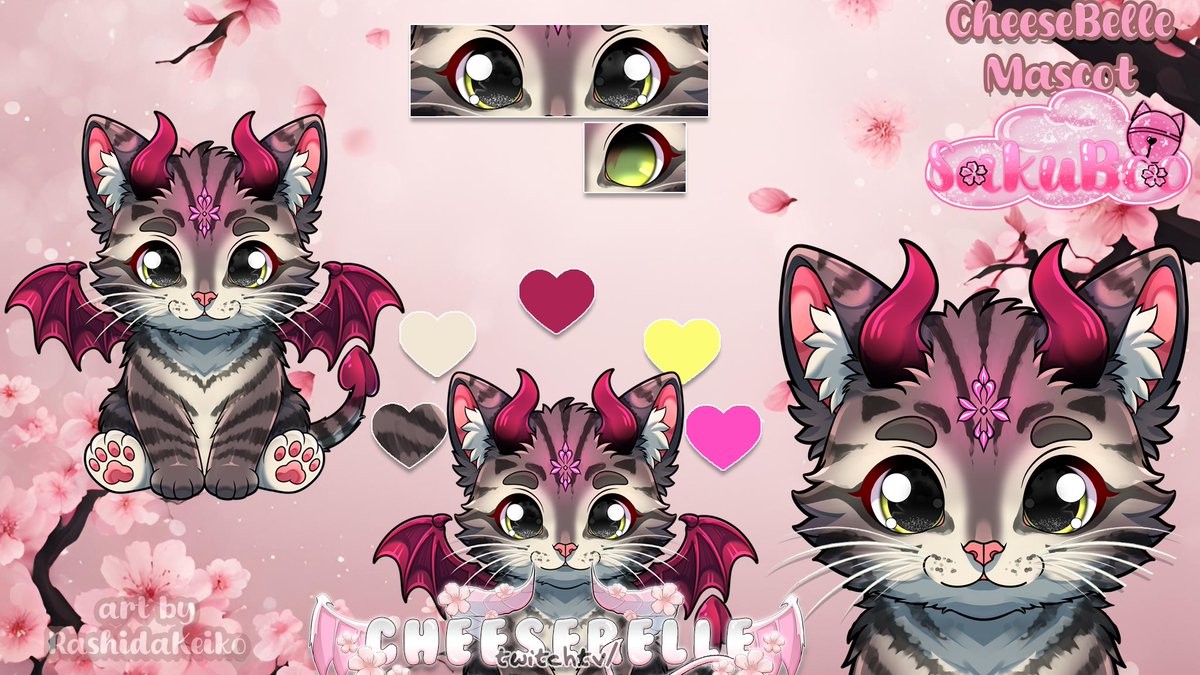 RealCheeseBelle's tweet image. Hii, I'm CheeseBelle! I am a Sakura Succubus Vtuber with a Cheese Form. 
I love Cheese and I am always Looking to make new friends, even though the Social Anxiety is high😂
I love to have a laugh ^^

Also meet my Mascot SakuBoo, He is based on my irl Kitty! :3

🌸 #vtuber 🧀