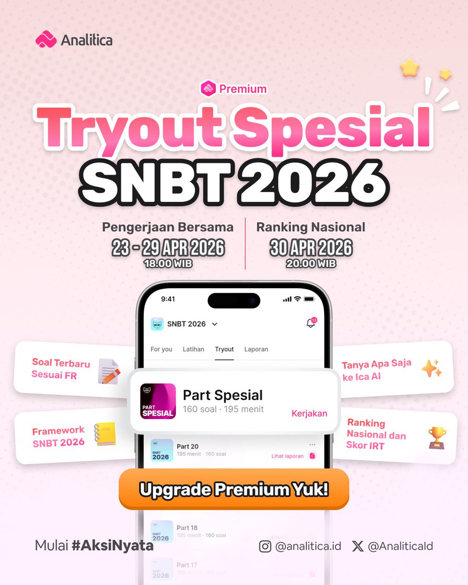 Analitica - AI Tutor, Latsol, Tryout tweet media