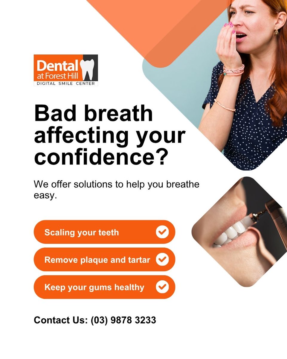 dafhmelbourne's tweet image. Bad breath affecting your confidence? We offer solutions to help you breathe easy.
#BadBreath #ConfidenceBoost #FreshBreath #OralHealth #BreatheEasy #HealthySmile #DentalCare #HalitosisSolutions #SelfConfidence #BreathFreshener #OralHygiene #SmileWithConfidence #FreshStart