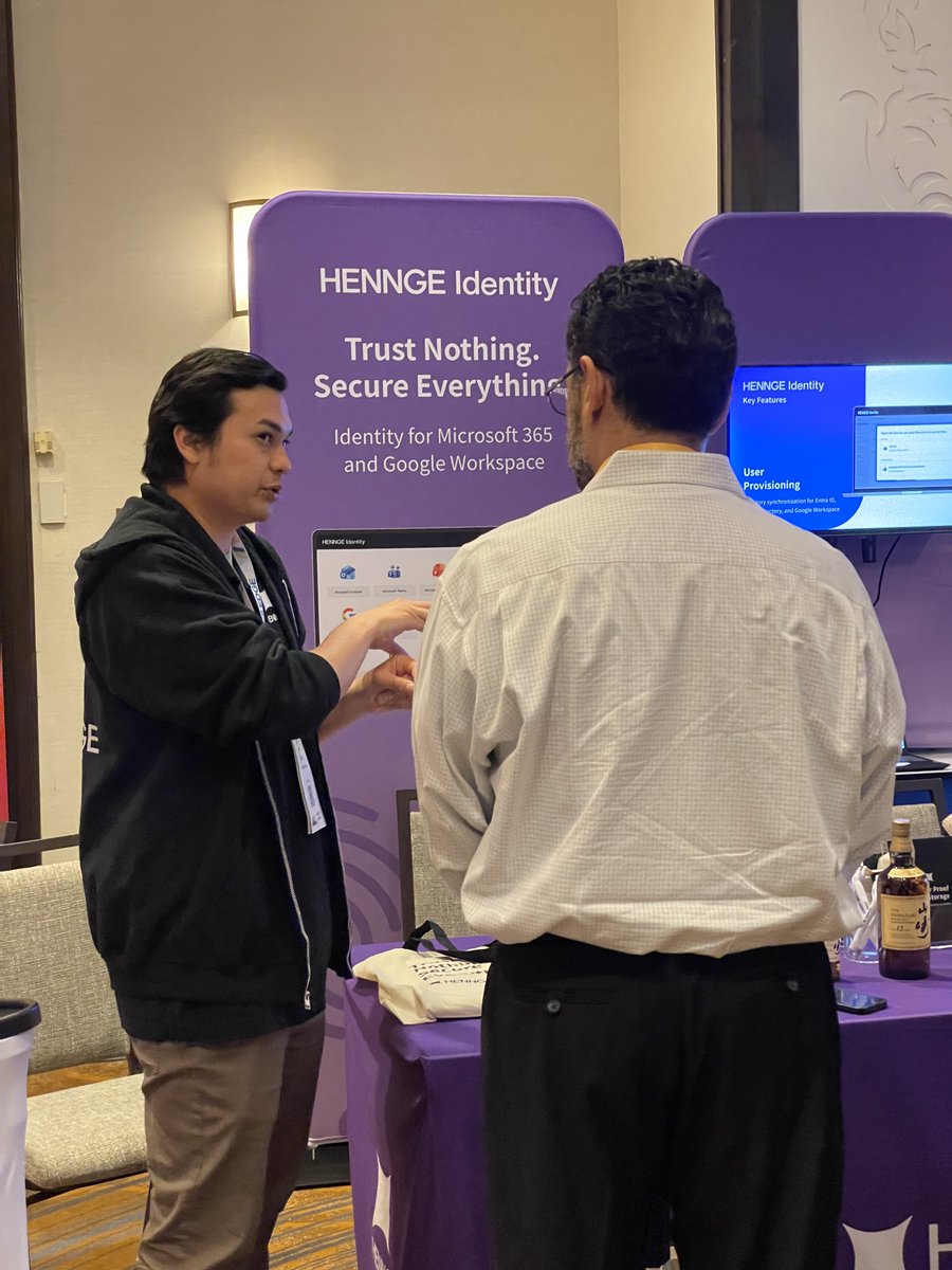 HENNGE_INC's tweet image. Checking in from ASCII Newark.

Great conversations with MSPs around access, SaaS, and day-to-day challenges.

Dawn Sizer’s session on identity tied directly into what we’ve been hearing.

Looking forward to more ASCII events ahead.

#MSP #ManagedServices #CyberSecurity