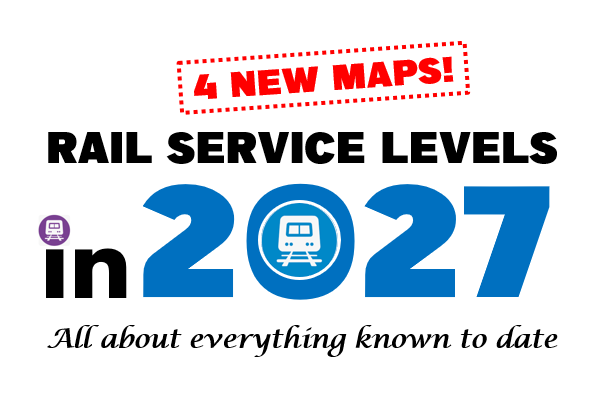 MelbOnTransit's tweet image. [Blog] The 2026 state budget @metrotrains frequency uplifts announced on Monday are so historically significant that they're worth another look. Here's some maps of 2027 service levels based on all announcements to date. melbourneontransit.blogspot.com/2026/04/un-230… #springst