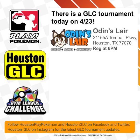 UPCOMING HOUSTON GLC TOURNAMENT!