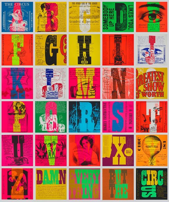 womensart1's tweet image. 'Alphabet' by Corita Kent (1965), a US Roman Catholic nun, peace activist and Pop art artist who helped shape the Pop Art movement and was also friends with Andy Warhol  #WomensArt