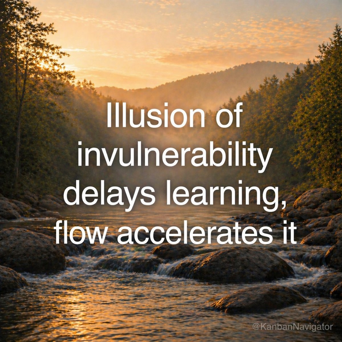 Kanbannavigator's tweet image. Where might your confidence be slowing down your learning? reply below 👇

#Kanban #ContinuousImprovement #FlowThinking