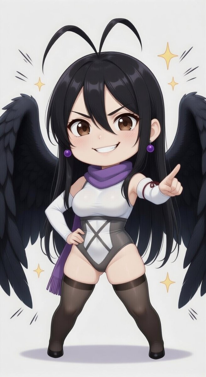 好きな退魔士をSDキャラに
#AI #川澄カグヤ　#アゲハ　＃サヤ