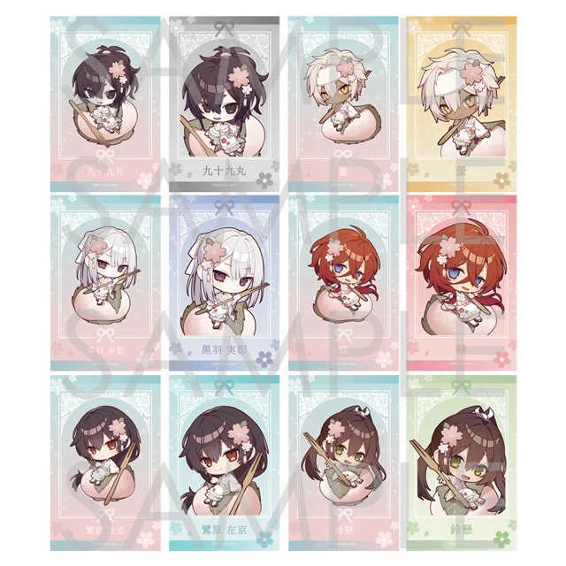 【Rejet Galerie Blanche】 4月29日(水・祝)発売 抽選入店の受付は明日正午まで · • -– ٠ ✤ ٠ -– • · 剣が君 「あわいろ*はなごろも」 ・缶バッジ:550円 ・キラキラつながるアクリルストラップ :660円 ・ポラ風ラメカード:450円 ・アクリルフィギュアスタンド:各1,540円 · • -– ٠