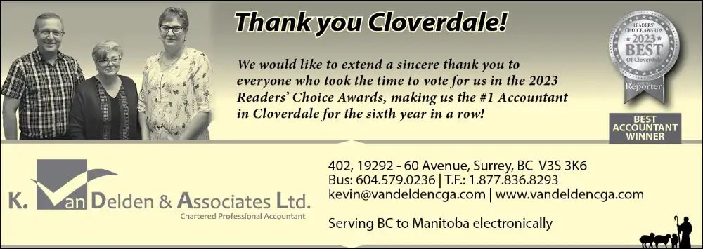 TSG_Canada's tweet image. K. van Delden &amp;amp; Associates Ltd.
📞604.579.0236 
vandeldencpa.com

📈We are a client-oriented business focusing on providing tax, bookkeeping, accounting, &amp;amp; other services for entrepreneurs &amp;amp; independent business people.

🌎Surrey

#shepherdsguide #christianbusiness #surrey