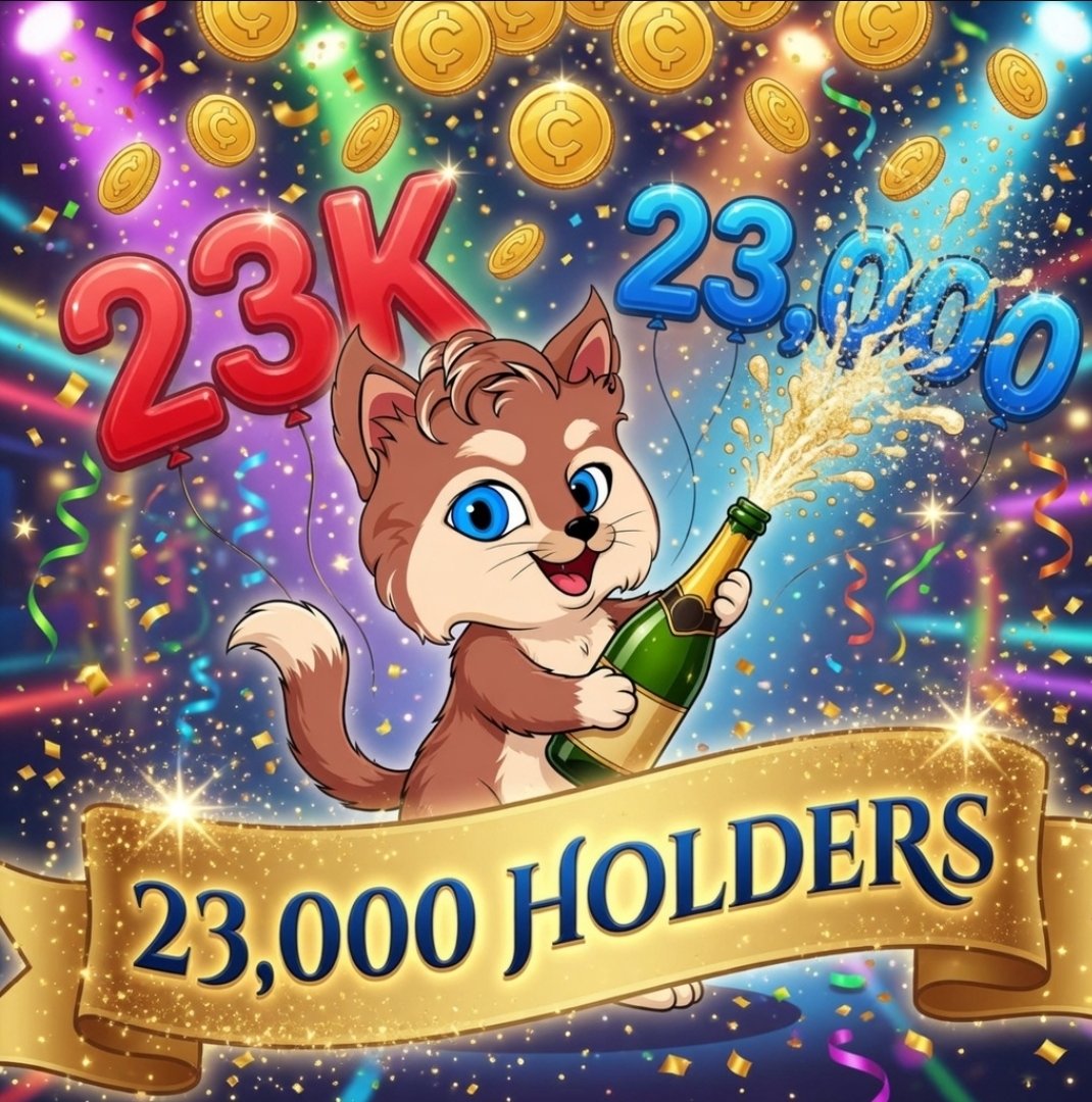 Big congratulations to the whole OciCat community! We've just crossed 23,000 holders! 🎉 This is just the beginning, your support is unstoppable.

 Let’s keep pushing forward! #OciCat