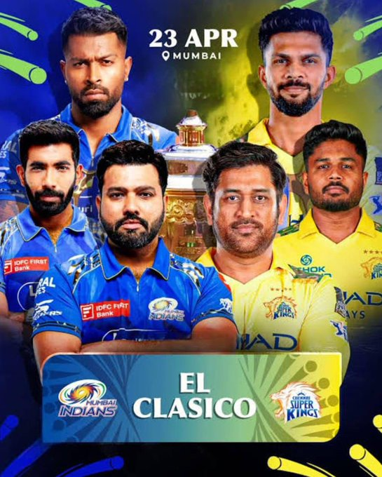 ChopraAarav1's tweet image. One team brings trophies, the other brings excuses 😂 

#MIvCSK #Banter