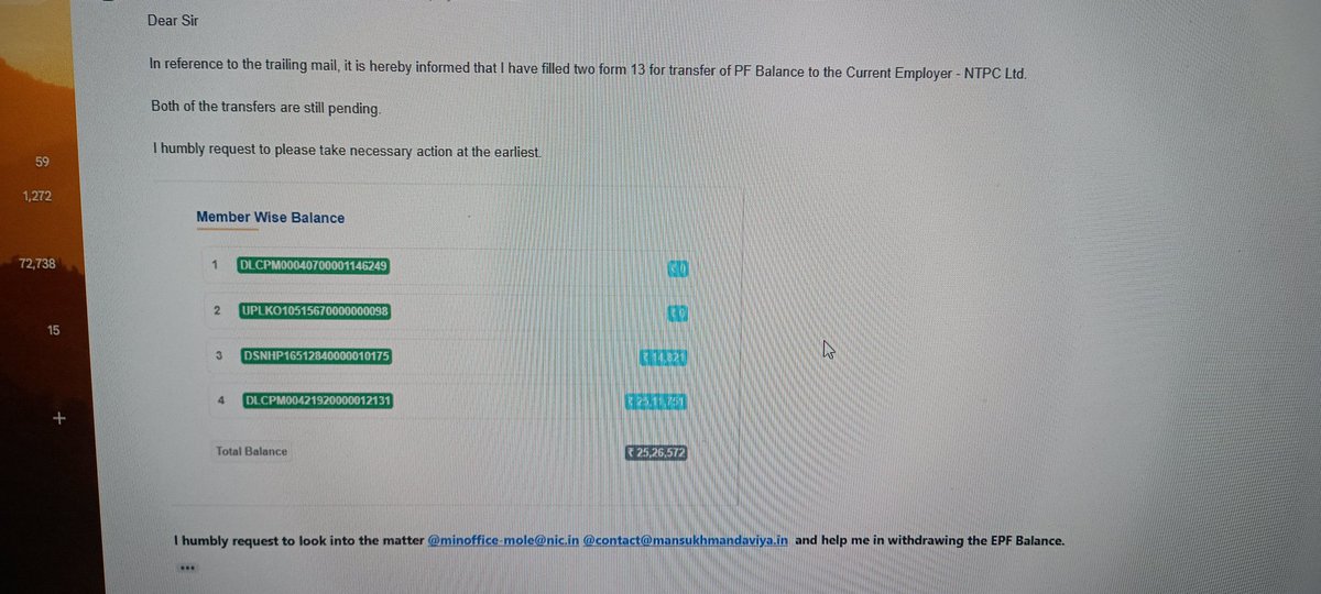 CaA99655's tweet photo. @OfficeOf_MM @mansukhmandviya 

May Kindly help in settlement of Form 13. This issue is pending since Feb 2025. https://t.co/mIXqttvWnF