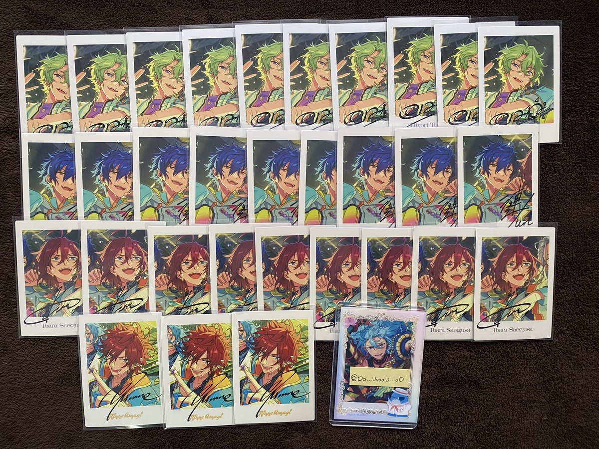mea_x02's tweet photo. 【交換 譲渡】あんスタ ぱしゃっつ 10周年 gracolle P.A.shots!! ES 10th Anniversary

譲：画像参照
求：渉 零 凛月 凪砂 HiMERU or 定価+送料

・1点〜◎
・24日25日岡山イオン手渡し
・26日スタライ手渡し
・27日天王寺付近手渡し or 郵送

3枚目零 凛月優先

検索からお気軽にお声かけください🌸 https://t.co/lMRiMBcrdI