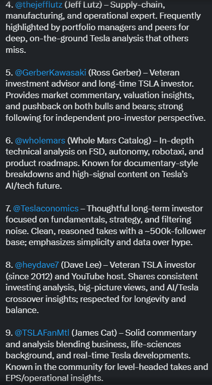 GaryAndThe62949's tweet photo. We need to congratulate @garyblack00  for being the most consistent and accurate Tesla analyst of all time. Fundamentals, EPS growth, and valuation discipline matter! Real investors do not just buy hopes and dreams. Even GROK ranks Gary Black as the number one Tesla analyst LMAO! https://t.co/usuWSXMm24