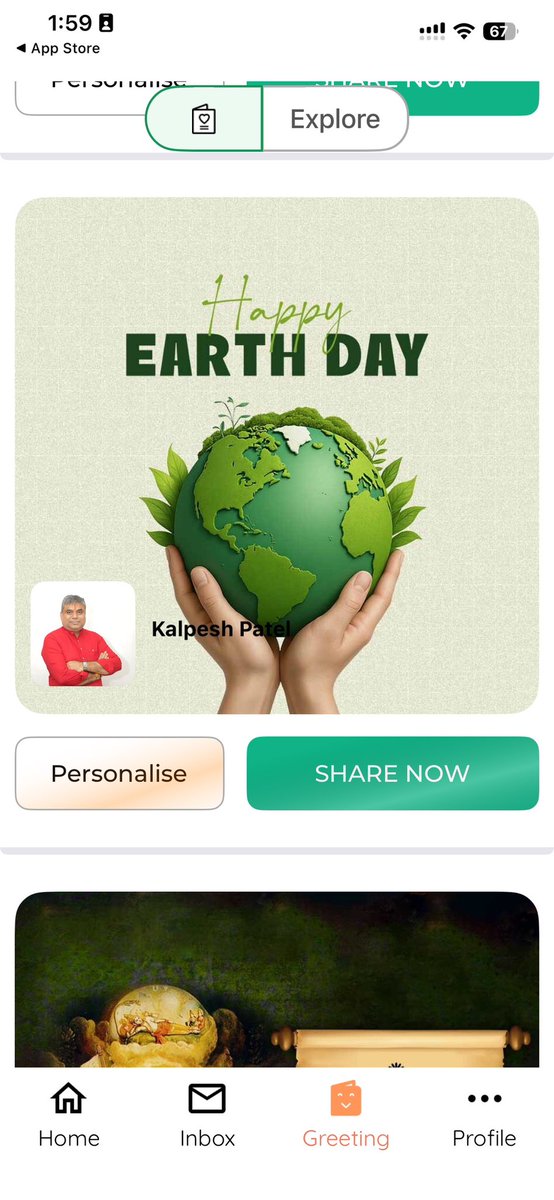 kpjayranchhod's tweet photo. On this Earth Day, let us remember that our planet is not just a place we live in—it is our home, ourresponsibility, and our future. Every drop of waterwe save,everytree we plant, and every step we take to reducepollutionbrings us closerto ahealthierdifference 
🌍 HappyEarthDay🌱 https://t.co/BAltAiWGHW