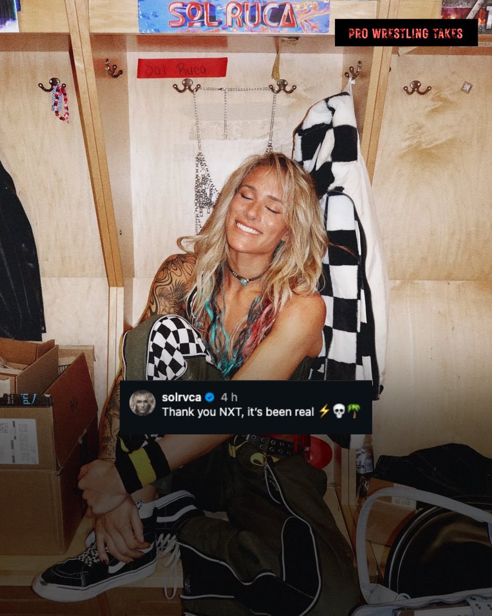 ProWresTakes's tweet image. "IT's BEEN REAL"

Sol Ruca says goodbye to NXT in final post 💔

Thankfully the star is alright after that grotesque landing

#WWE #WWERAW