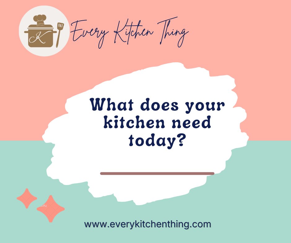 everykitchthing's tweet image. Something is missing in your kitchen, perhaps the latest appliance, pantry essentials, or cookware.

Check us out at everykitchenthing.com and find what you are missing.

#kitchenware #kitchenhacks #kitchenremodel #kitchengadgets #KitchenEssentials #kitchendecor #cookware