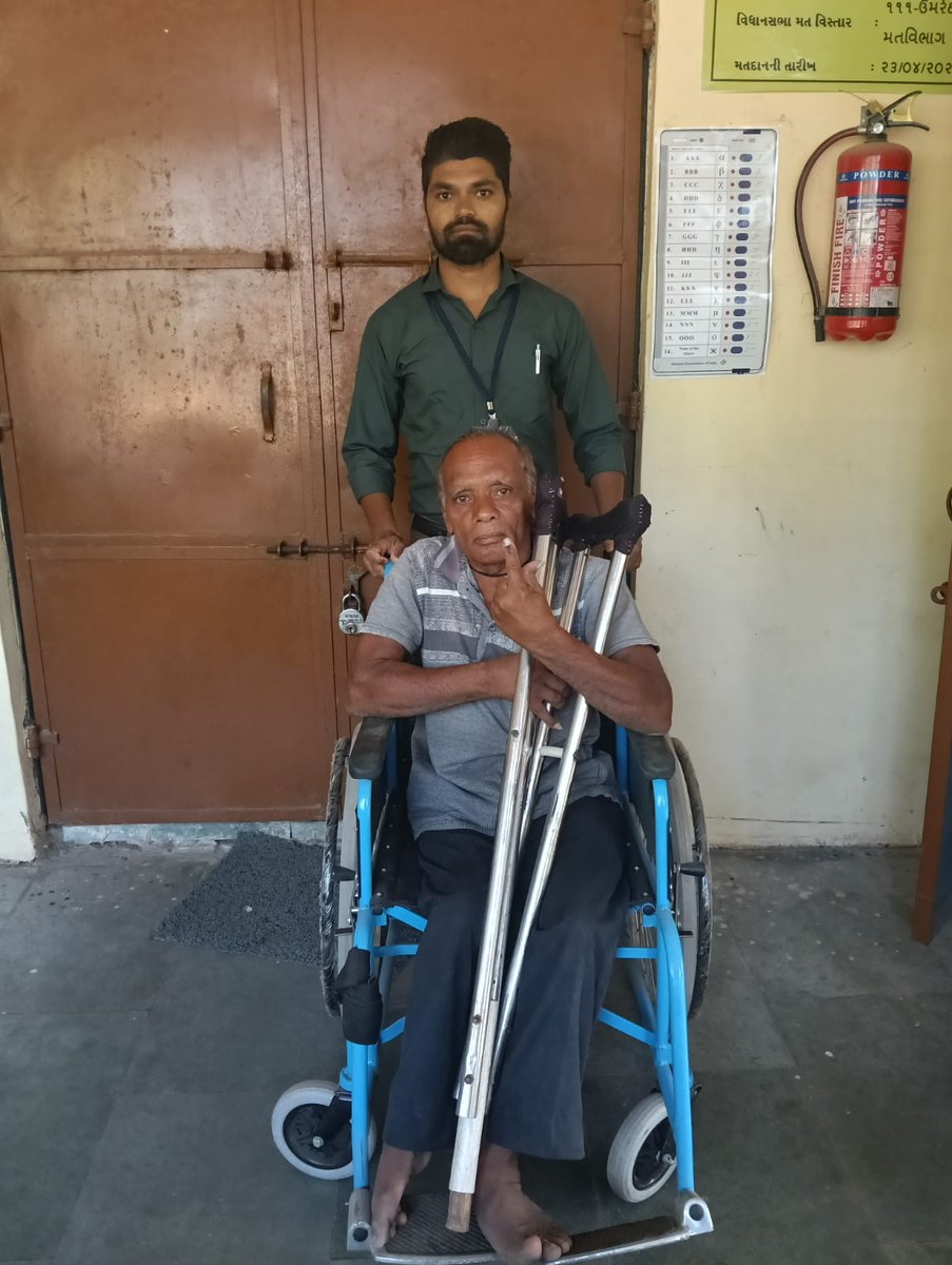 CollectorAnd's tweet photo. ૧૧૧- ઉમરેઠ વિધાનસભા પેટા ચૂંટણી-૨૦૨૬ અન્વયે વયોવૃધ્ધ મતદારો અને દિવ્યાંગ મતદારો માટે સહાયક વાહન વ્યવસ્થા અને વ્હીલ ચેર વ્યવસ્થા.
@ECISVEEP @SpokespersonECI @CEOGujarat @InfoGujarat @InfoAnandGoG @PIBAhmedabad https://t.co/8UbvtKj5A3