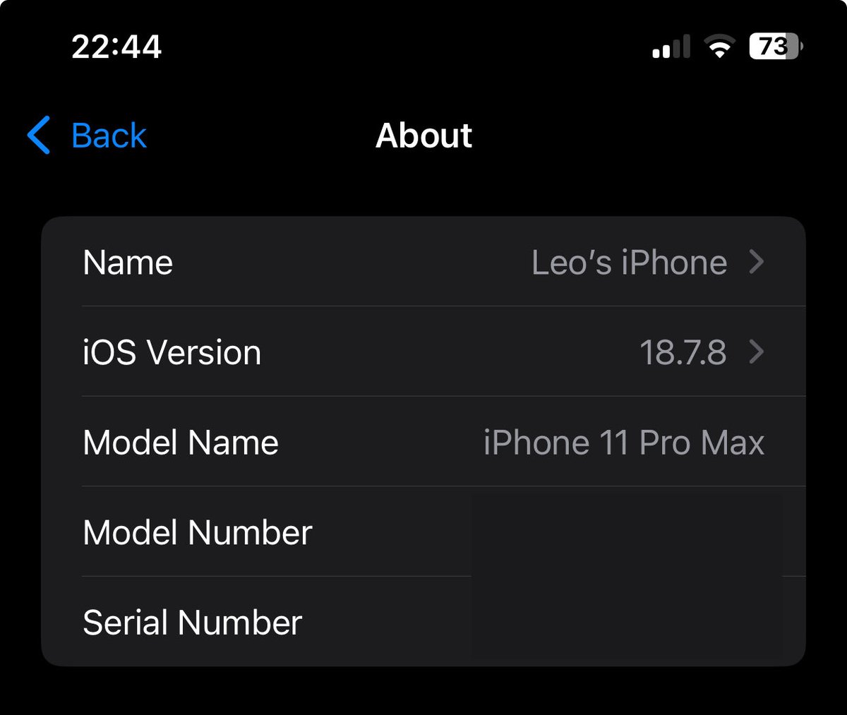 leofloores's tweet photo. iOS 18.7.8 feel very snappy in my old iPhone 11 Pro Max https://t.co/pWsXvaiatI