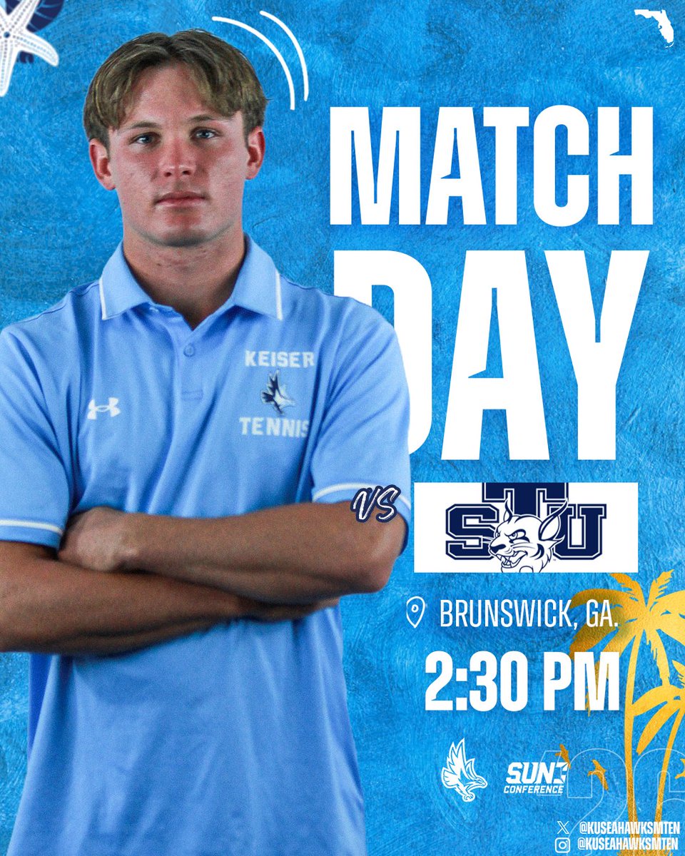 KUSeahawksMTEN's tweet image. 𝗥𝗲𝗮𝗱𝘆 𝘁𝗼 𝗚𝗲𝘁 𝗦𝘁𝗮𝗿𝘁𝗲𝗱!

🏆: Sun Conference Tournament
🆚: No. 20 St. Thomas
🏟: Marta B. Torrey Tennis Center
📊: bit.ly/4tWeTVw

#DefendTheBeach #PAB #Tuesday