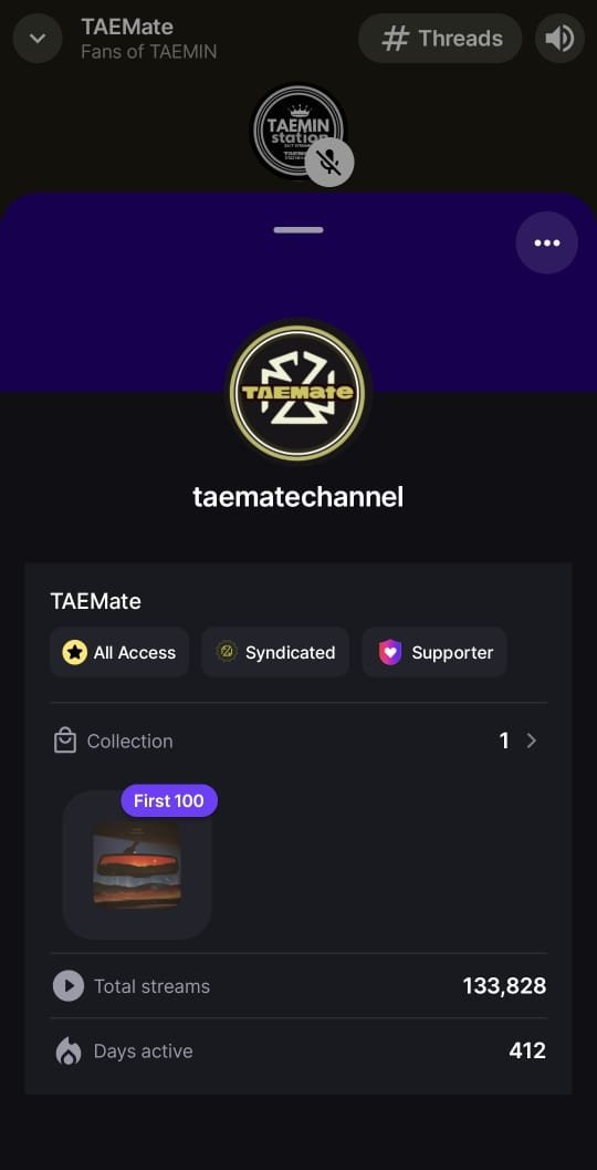🥰Thanks so much for joining our Release Party for #LongWayHome 🌄 on STATIONHEAD.
🌄We can still buy TAEMIN's song on STATIONHEAD, be among the first 100 buyers and get a supporter badge.
📍Search TAEMate on the app or use the link below to join.
🔗stationhead.com/c/taemate