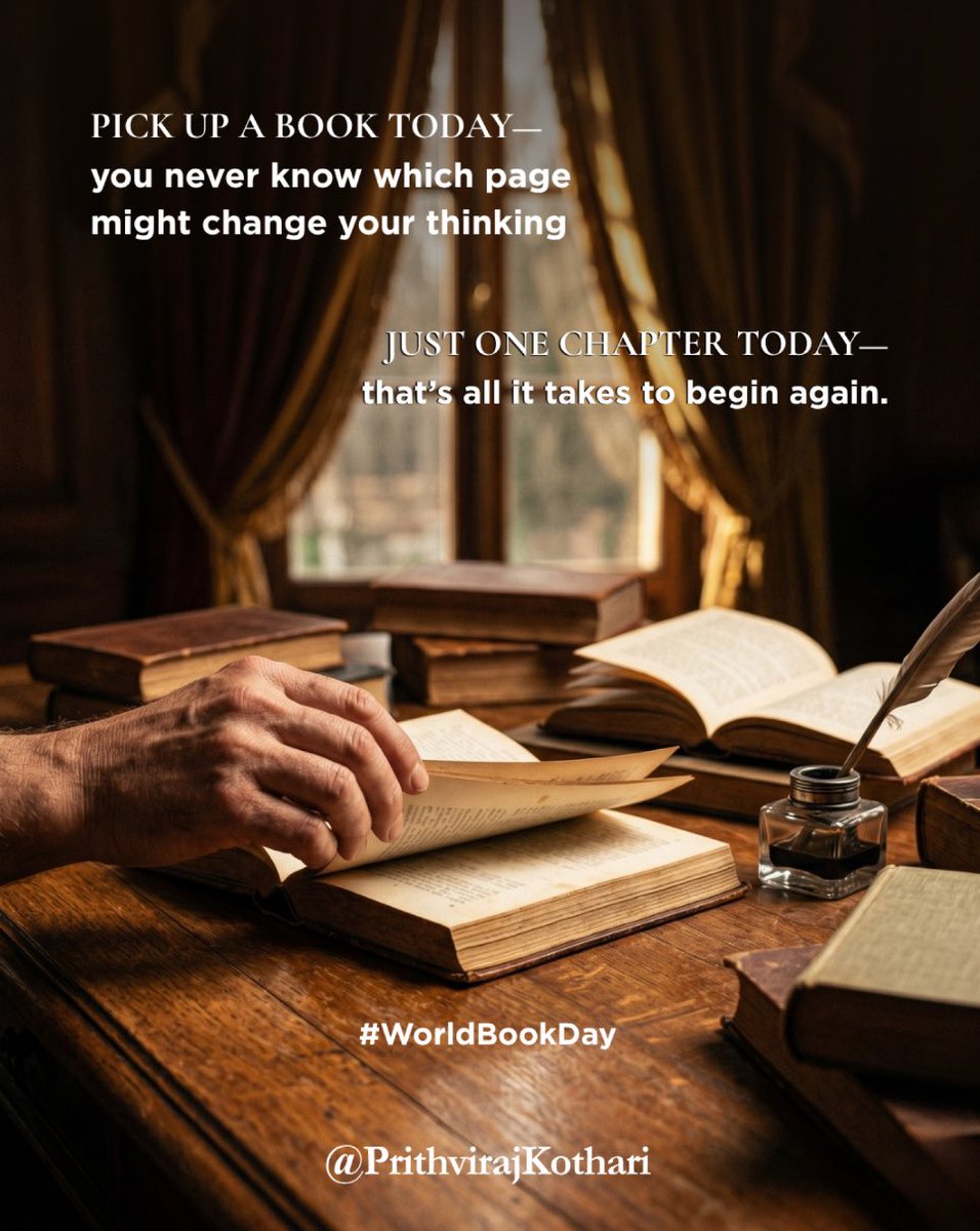 Turn the page to new ideas and perspectives.

Because knowledge is the finest treasure. World Book Day.