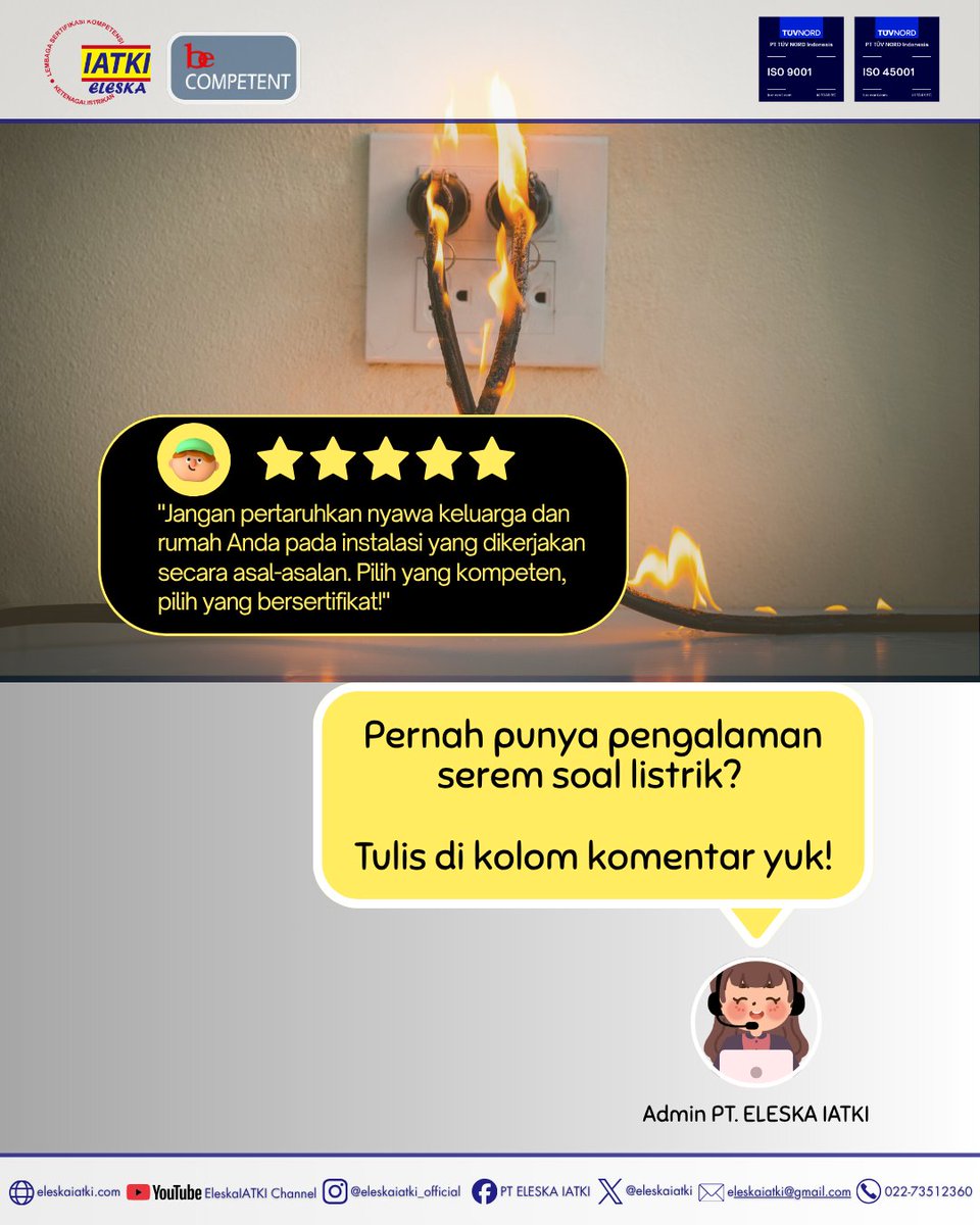 eleskaiatki's tweet image. #ListrikAman #SafetyFirst