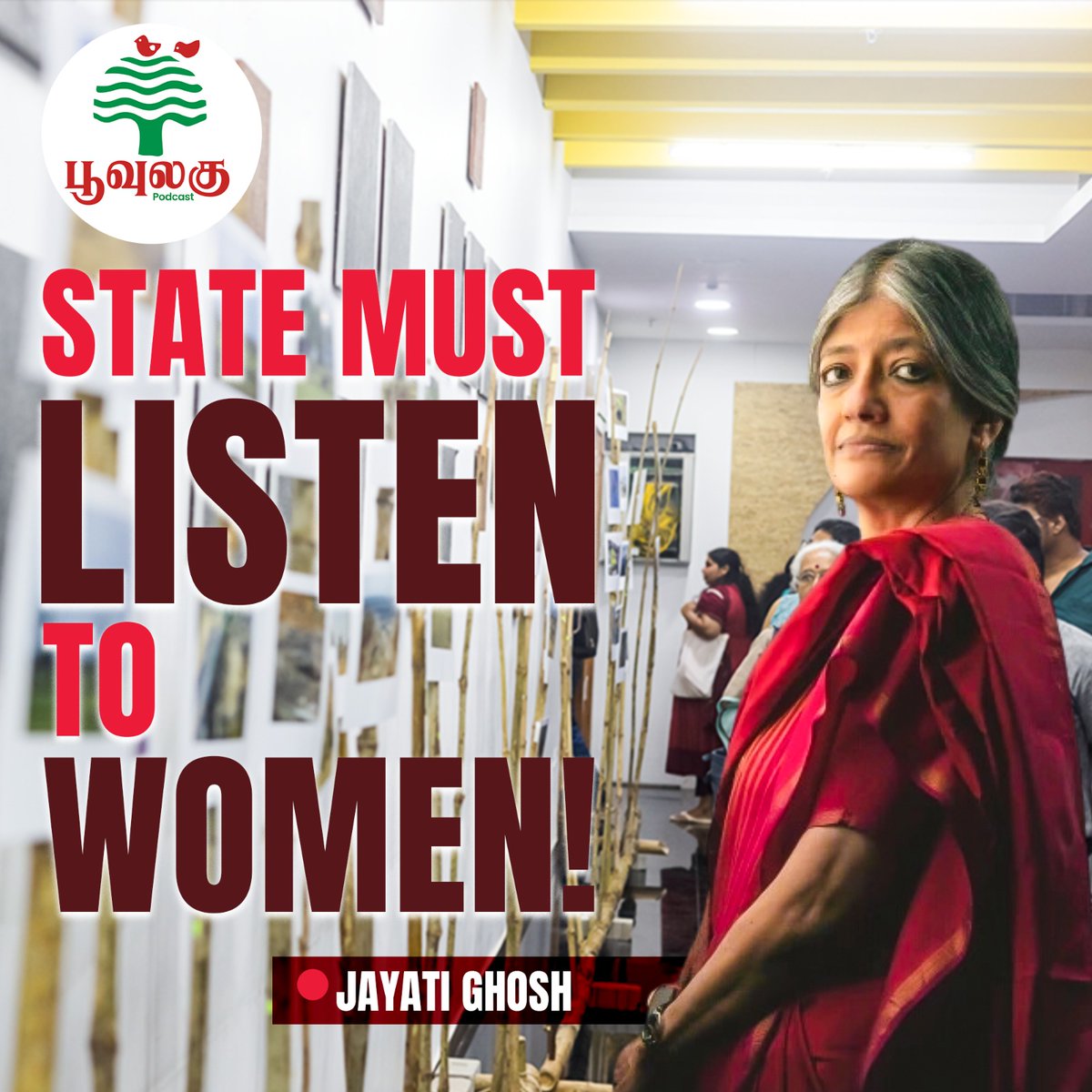 poovulagu's tweet image. 🚨 Podcast Alert! 📢

Women are at the forefront of climate adversities! | Jayati Ghosh | Poovulagu

Click here to listen 👇🏾
open.spotify.com/episode/7nELIx…

🎧Do listen, Share&amp;amp;Follow 🎧 

#jayatigosh #women #climateactivism #podcast #Poovulaginnanbargal