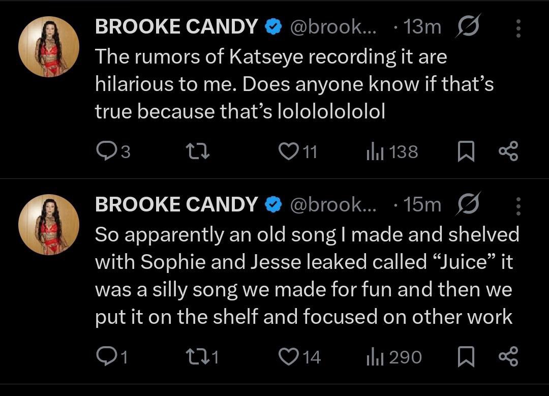 TylerCain's tweet photo. @theneedledrop @asherw01fe They have a leaked song going around that was cowritten by SOPHIE that will probably be on their new project. https://t.co/FKg3sO5l33
