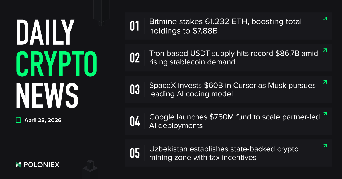 Poloniex's tweet image. Blockchain News | Apr 23

📢 Catch up with the latest crypto trends and trade smarter with ZERO trading fees on Poloniex 🚀

#CryptoNews #PoloniexNEWS