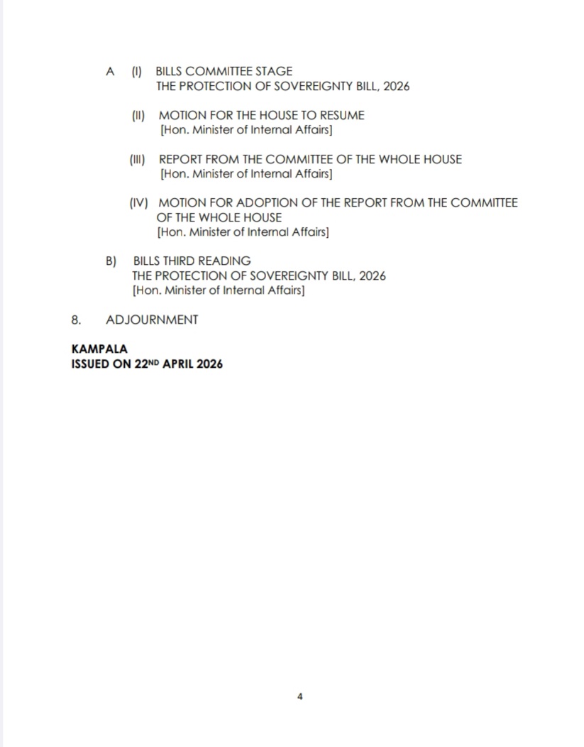 Parliament of Uganda tweet media