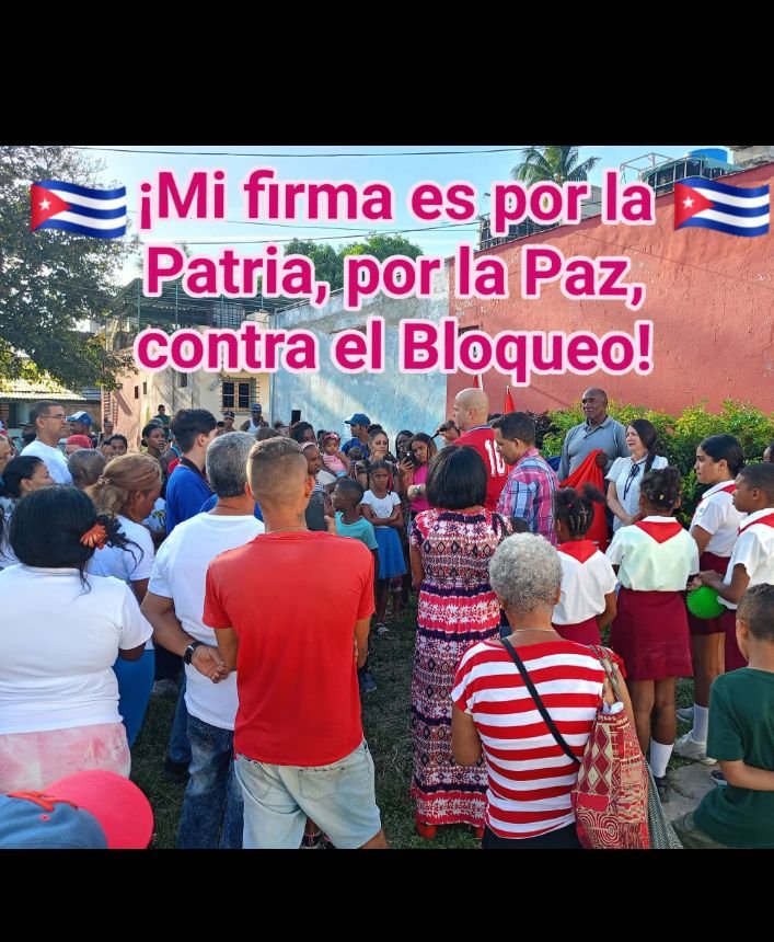 dme_manueltames's tweet photo. Reafirma #EducaciónManuelTames su firma por la Patria 🇨🇺, por la paz y contra el bloqueo. Porque #CubaEstáFirme https://t.co/CEDkgjFo39