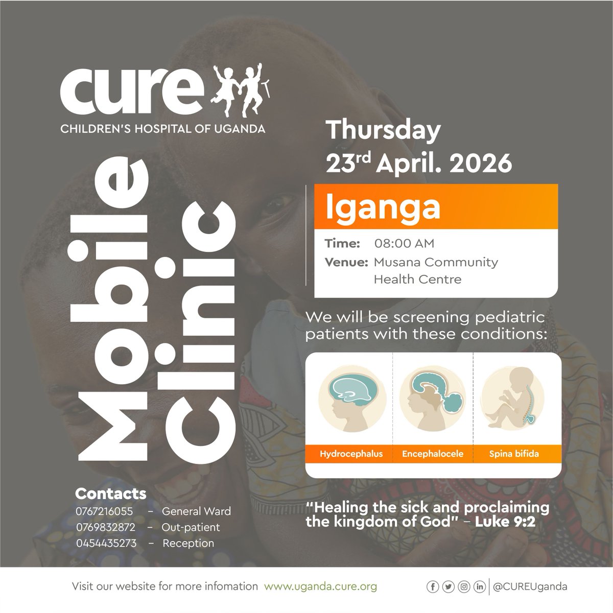 CURE Children's Hospital of Uganda tweet media